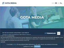 Tablet Screenshot of gotamedia.se